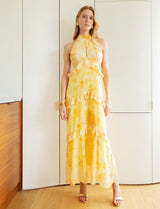 Robe jaune Elana