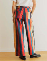 Jean à rayures multicolores Bary