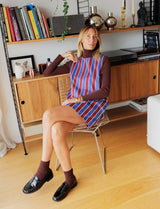 Robe bordeaux & bleue Gabe