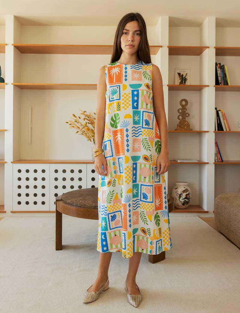 Robe palmiers Constanca