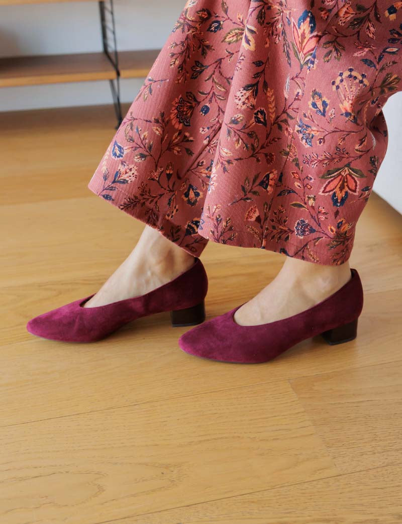 Burgundy pumps Vity