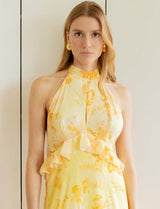 Robe jaune Elana