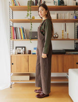 Brown overalls Roey