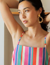 Robe à rayures multi Tela