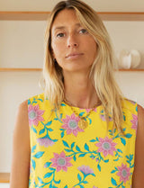 Yellow floral robe Sapha