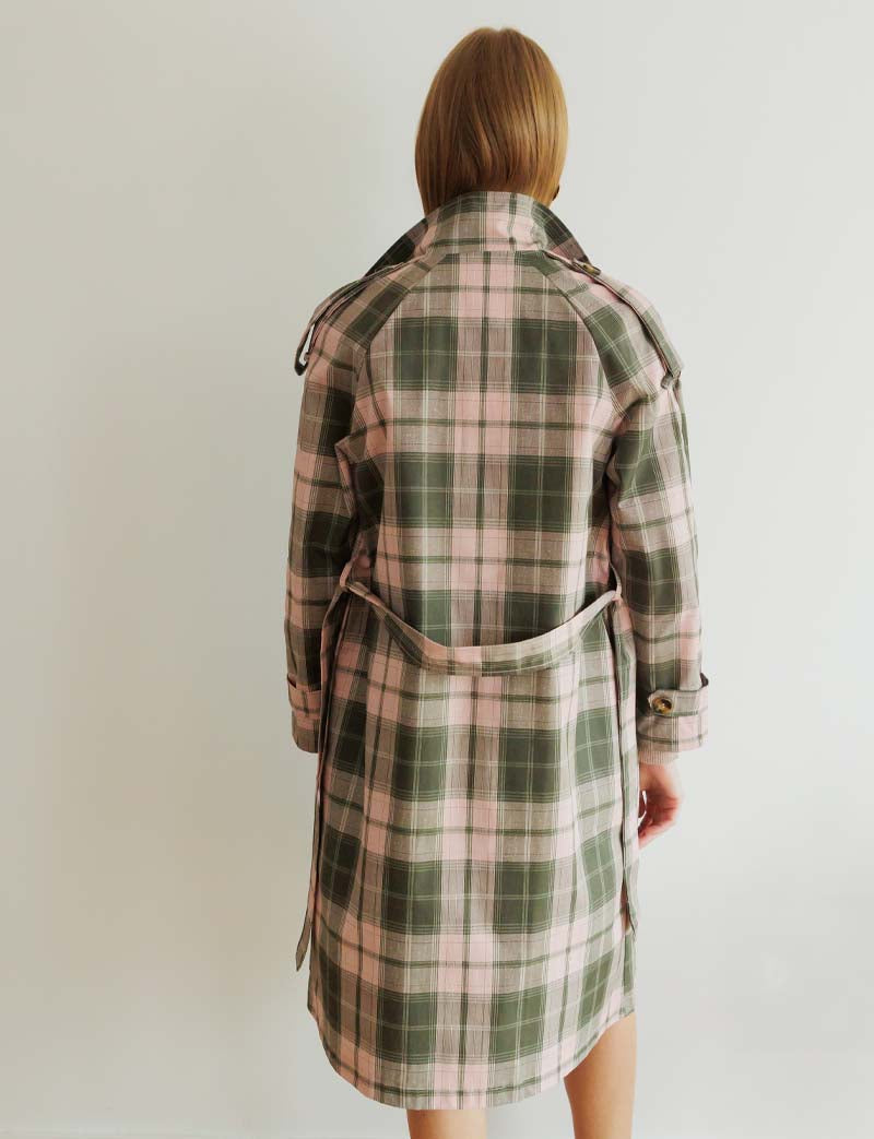 Checkered trench coat Pipa
