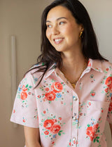 Combishort rose fleurie Laga