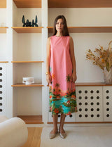 Robe rose paysage Constanca