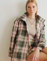 Checkered trench coat Pipa