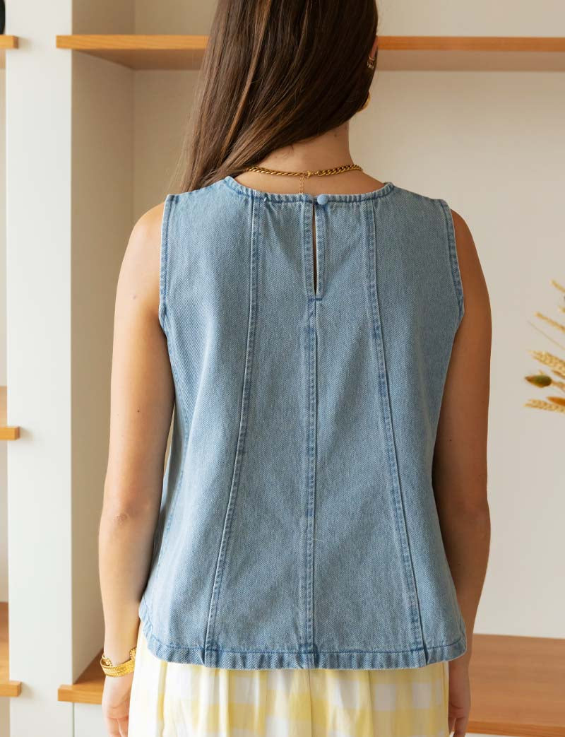 Top en jean Varo