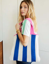 Blue, white & pink bag