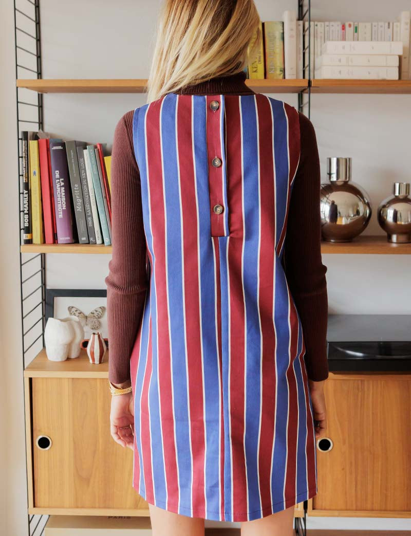 Robe bordeaux & bleue Gabe