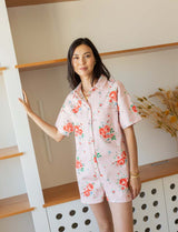 Combishort rose fleurie Laga