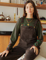 Brown overalls Roey