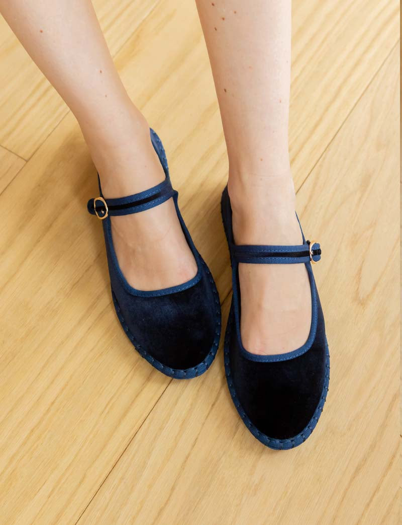 Navy Nono Ballet Flats