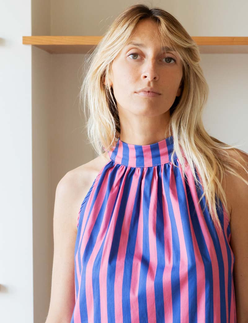 Pink and Blue Rosia Dress