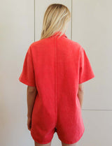 Red Rowen Romper
