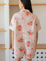 Combishort rose fleurie Laga