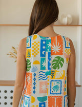 Robe palmiers Constanca
