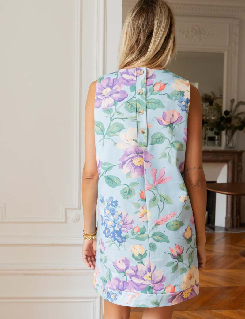 Robe ciel fleurie Rini