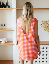Pink & Orange Vichy Dress Safia