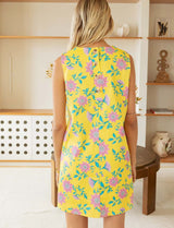 Yellow floral robe Sapha