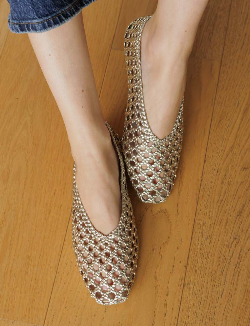 Ballerines dorées Sahy