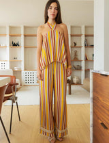 Sara multi yellow pants