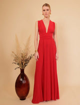 Robe multiposition rouge Annabella