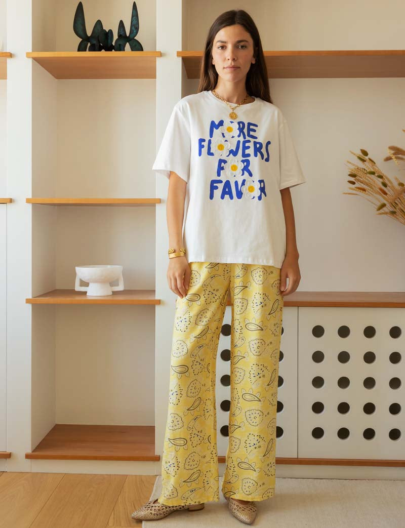 T-shirt blanc More Flowers