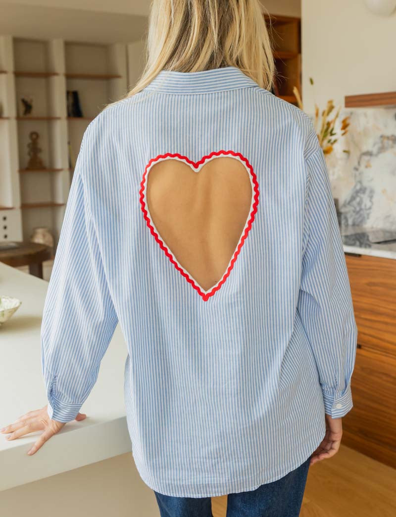 Sky striped shirt Adriela