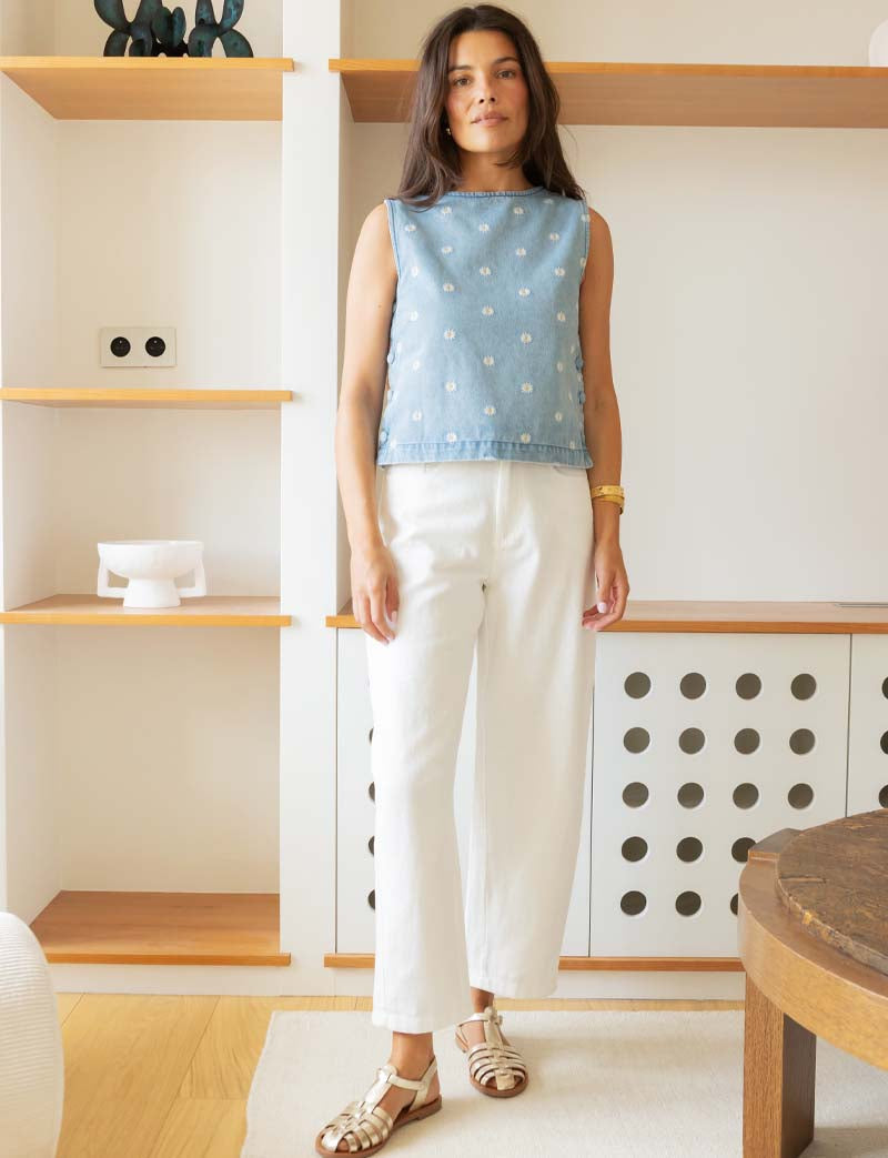 White Rami Jeans