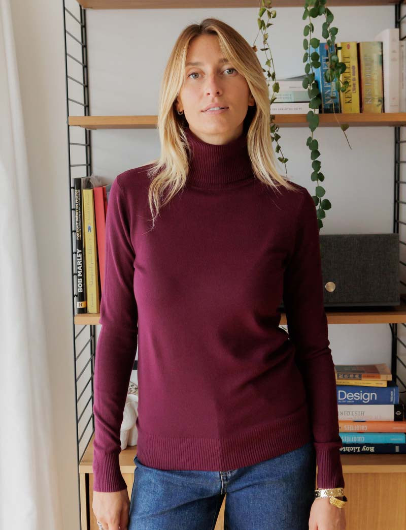 Pull bordeaux Dale
