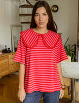 T-shirt rouge & rose Popi
