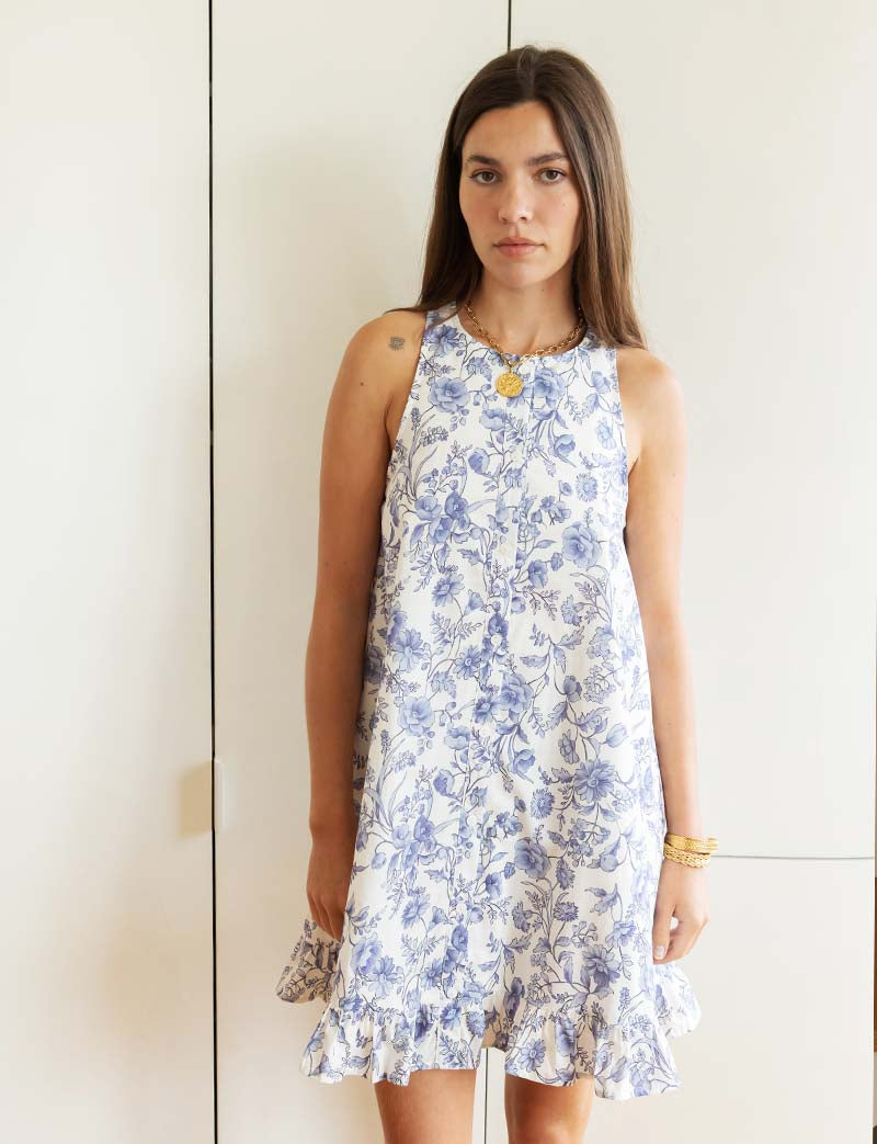 Blue floral dress Jesica