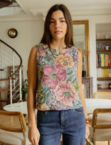 Floral Jacquard Boba Top