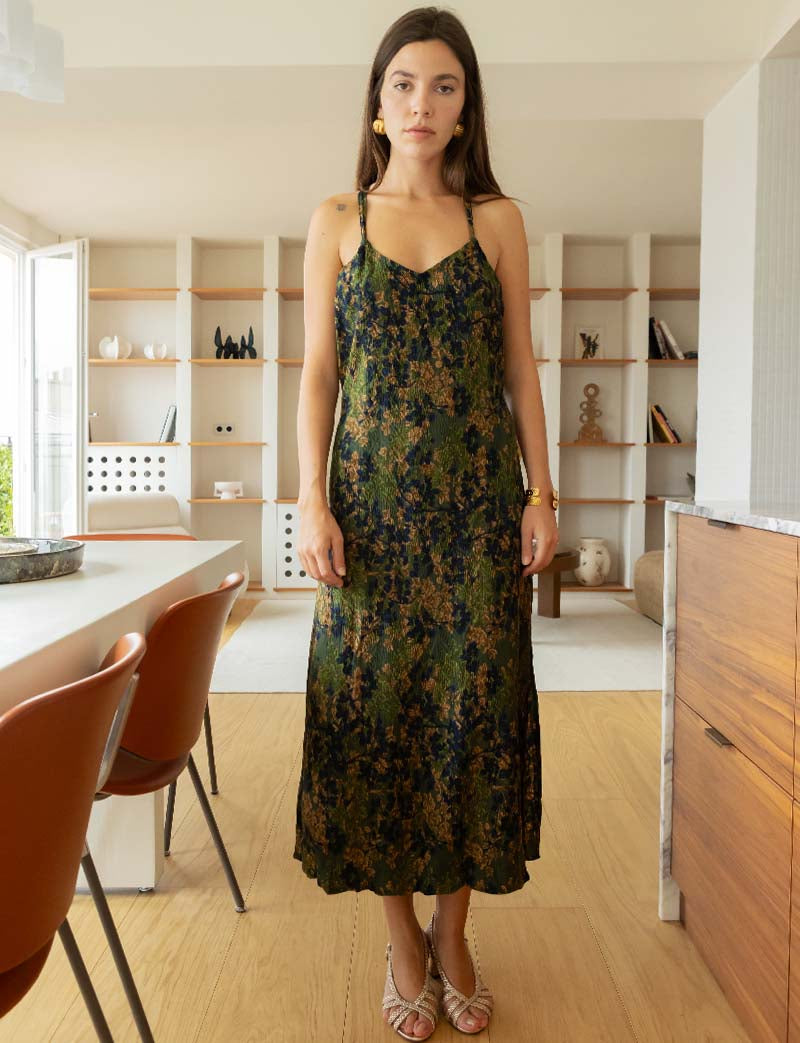 Robe olive Noor