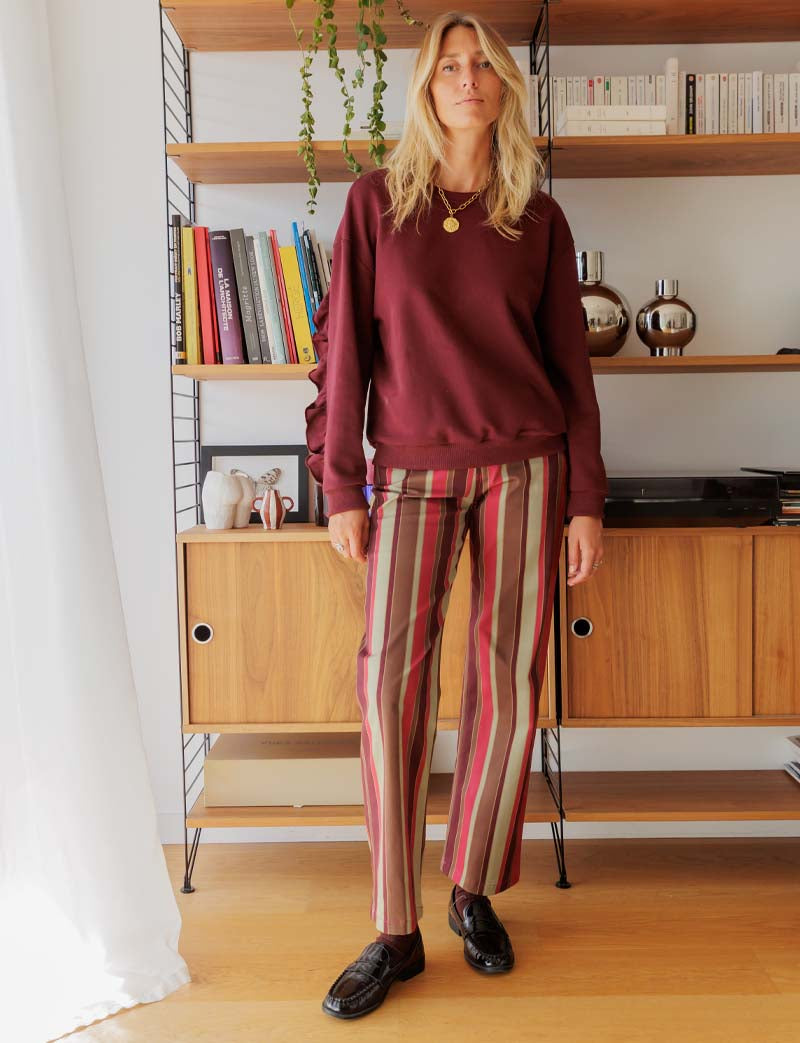 Sweat bordeaux Honoré