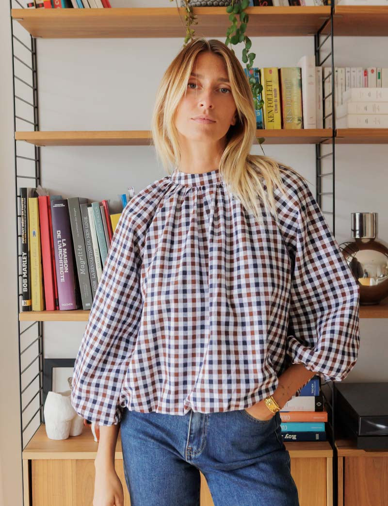 Blouse à carreaux Melia