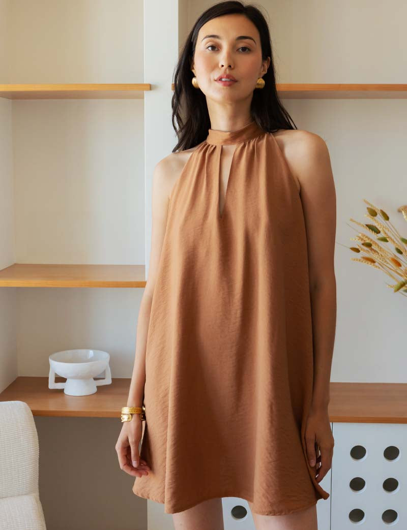 Robe caramel Girly