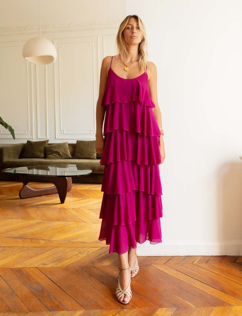 Robe magenta Vegas