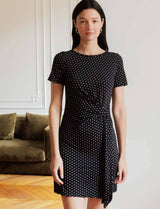 Ness Black Polka Dot Dress