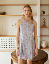 Robe lilas fleurie Rita