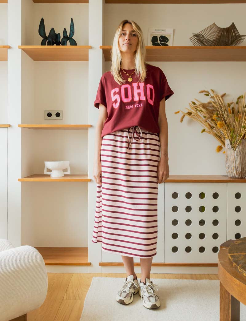 Burgundy Soho T-shirt