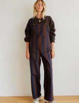 Salopette marron & marine Roey