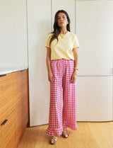 Yellow & Purple Gingham Pants Gasty
