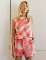 Short vichy rouge Gad