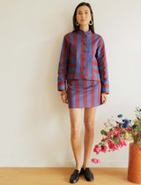 Jupe bordeaux & bleue Yali