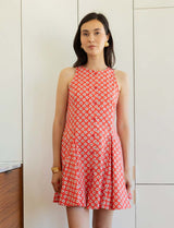 Robe rouge & coeurs Rita