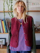 T-shirt bordeaux, royal & vert Raffi